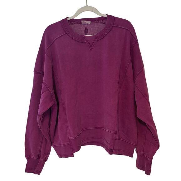 NWT Free People Movement x Hatch Intercept Maternity Pullover Neon Purple Large - Picture 4 of 9